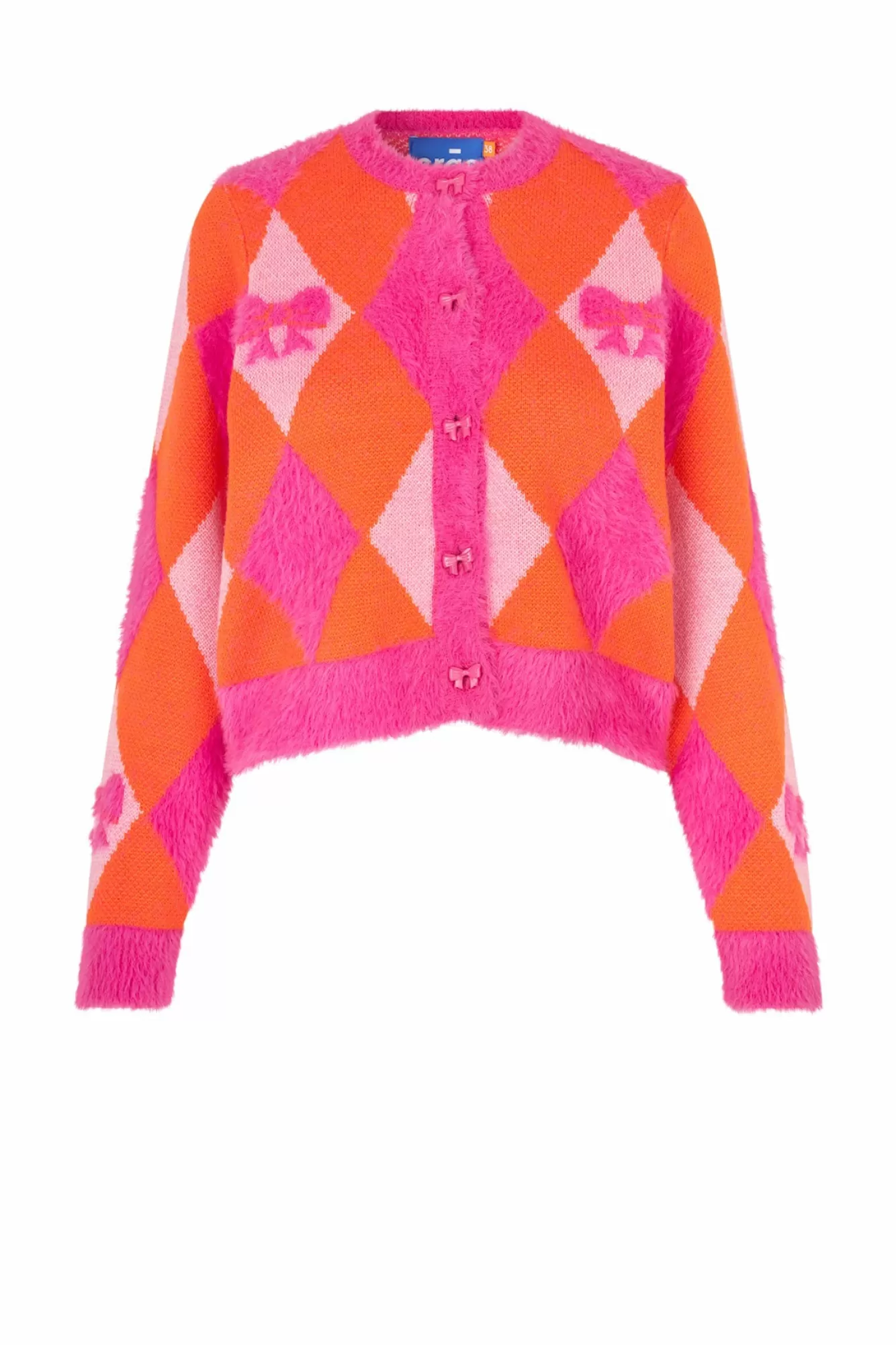 Cras Cph Strik<Emma Cardigan - Harlequin Orange